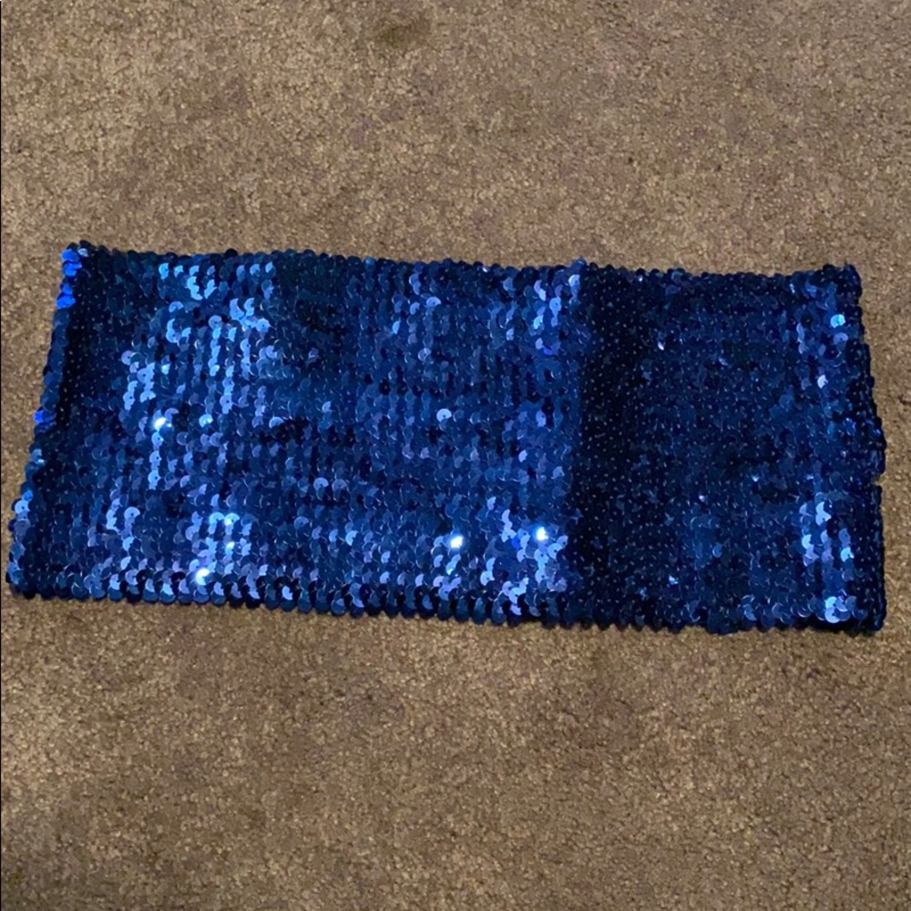 Sequin tube top (blue)